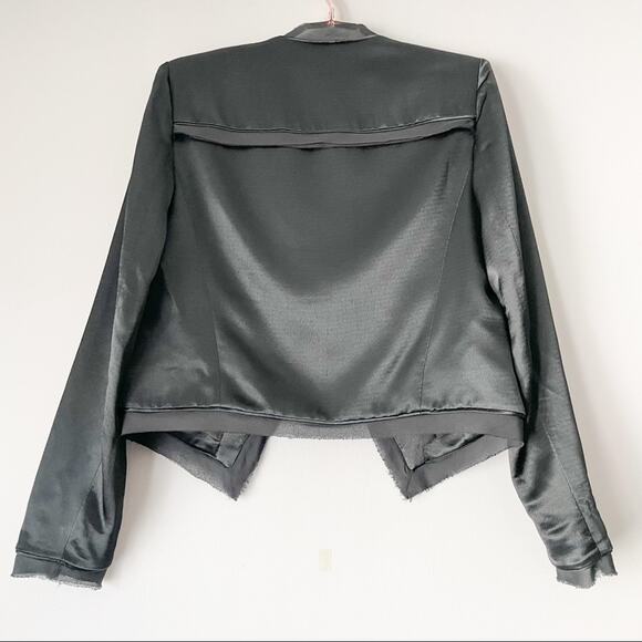 Diane Von Furstenberg Larra Satin Jacket Sz 4 - Picture 4 of 7